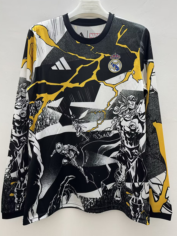 25/26 RMA Avengers Joint Edition  Long Sleeve Fans Soccer Jersey