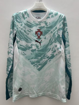 26/27 Portugal Away Long Sleeve Fans Soccer Jersey