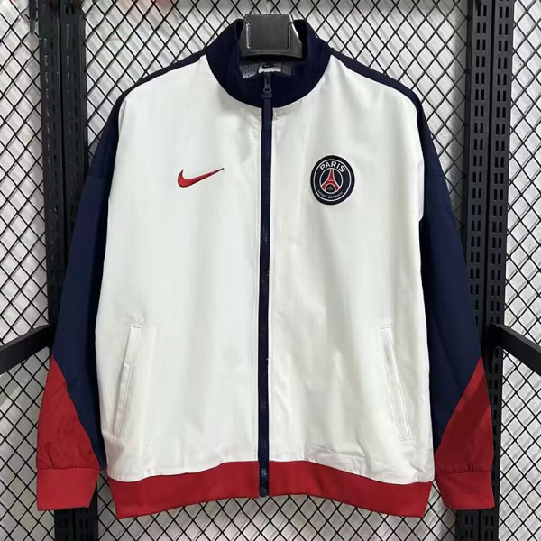 26/27 PSG White Retro windbreaker