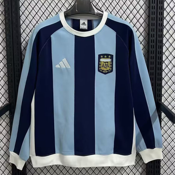 26/27 Argentina Blue Striped Casual Thick Hoody