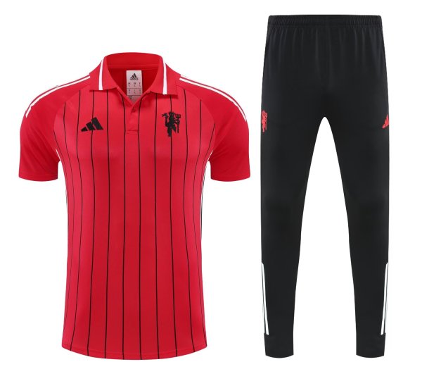 25/26 Man Utd Red polo shirts pants suit