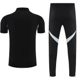 25/26 Argentina Black polo shirts pants suit