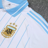 25/26 Argentina White polo shirts pants suit