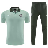 25/26 CHE Light Green polo shirts pants suit