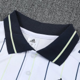 25/26 RMA White Stripe polo shirts pants suit
