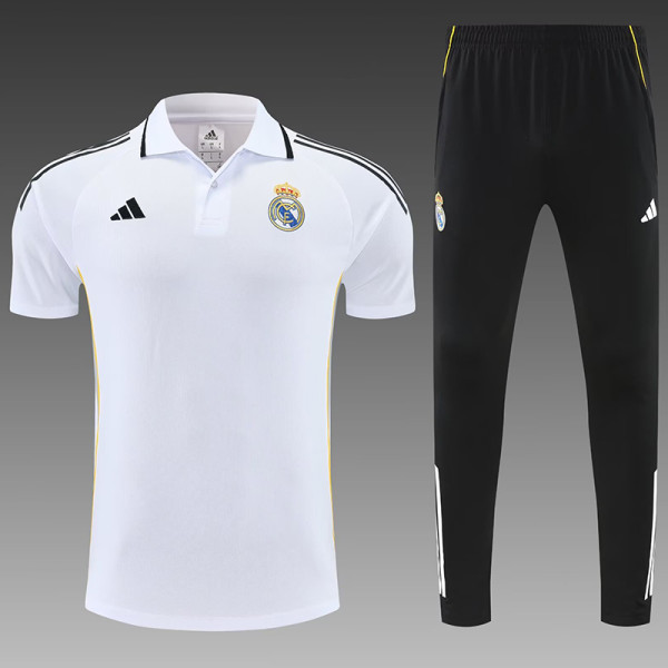 25/26 RMA White polo shirts pants suit
