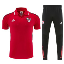 25/26 River Plate Red polo shirts pants suit