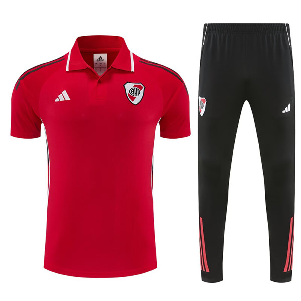 25/26 River Plate Red polo shirts pants suit