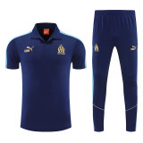 25/26 Marseille Royal Blue polo shirts pants suit