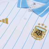 25/26 Argentina White polo shirts pants suit