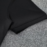 25/26 INT Black polo shirts pants suit