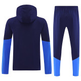 25/26 Colombia Royal Blue Hooded Windbreaker Tracksuit