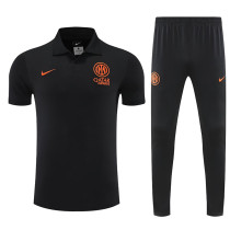 25/26 INT Black polo shirts pants suit