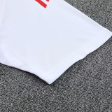 25/26 ARS White and red stripes polo shirts pants suit