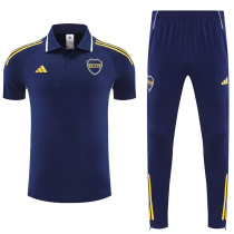 25/26 Boca Juniors Royal Blue polo shirts pants suit