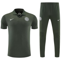 25/26 CHE Dark Green polo shirts pants suit