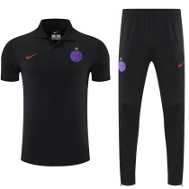 25/26 PSG Black polo shirts pants suit