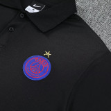 25/26 PSG Black polo shirts pants suit