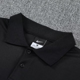 25/26 PSG Black polo shirts pants suit