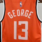 25/26 Clippers GEORGE#13 Orange City Edition Top Quality Hot Pressing NBA Jersey