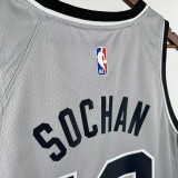 25/26 Sa Spurs SOCHAN #10Grey Limited Edition Top Quality Hot Pressing NBA Jersey