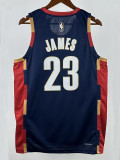 25/26 Cavaliers JAMES #23 Royal Blue Top Quality Hot Pressing Retro NBA Jersey