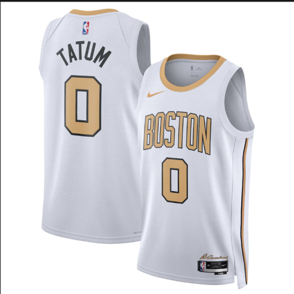 25/26 CELTICS TATUM # 0 White City Edition Top Quality Hot Pressing NBA Jersey