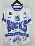 25/26 Bucks White MN Retro Edition Short Shirts