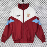 1993/1994 Sevilla White Red Retro Windbreaker