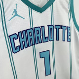 22/23 Hornets BALL #1 White Home Top Quality Hot Pressing NBA Jersey