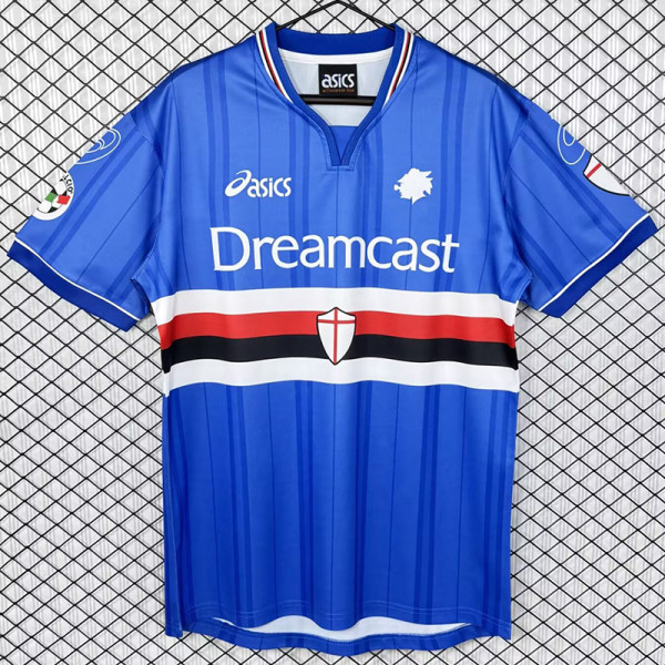 2000/2001 Sampdoria Home Retro Soccer Jersey