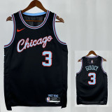 25/26 BULLS GIDDEY # 3 Black City Edition Top Quality Hot Pressing NBA Jersey