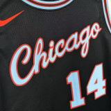25/26 BULLS BUZELIS # 14 Black City Edition Top Quality Hot Pressing NBA Jersey