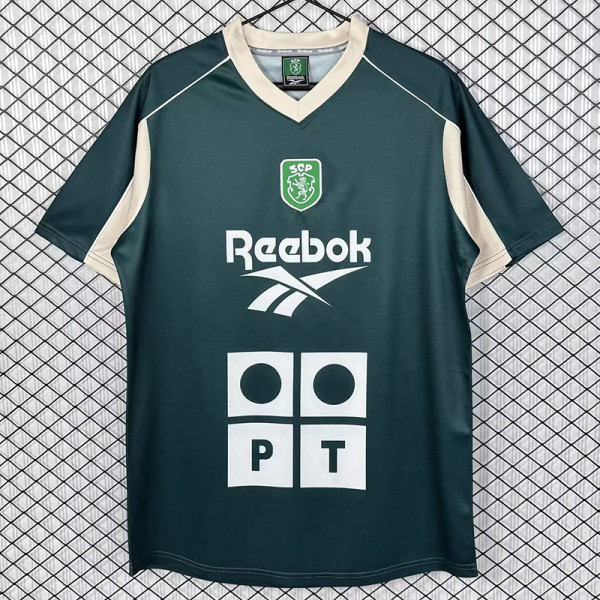 2000/2001 Sporting Lisbon Green Rotro Training Shirts