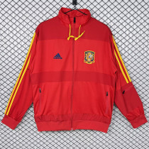 2010 Spain Home Red Retro Windbreaker