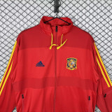 2010 Spain Home Red Retro Windbreaker
