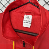 2010 Spain Home Red Retro Windbreaker