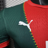 25/26 Marseille Green and Red Puzzle Player Version Soccer Jersey