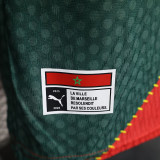 25/26 Marseille Green and Red Puzzle Player Version Soccer Jersey