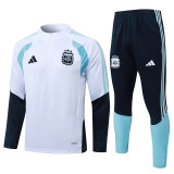 26/27 Argentina White Half Pull Tracksuit ## B26001(半拉链）