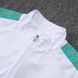 26/276 Marseille White Kids Half Pull Tracksuit #E25222 (童装、半拉链)