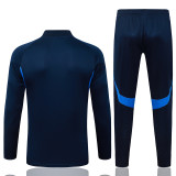 25/26 RMA Royal Blue Kids Half Pull Tracksuit#E25226(童装、半拉链)