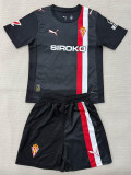 25/26 Sporting de Gijón Away Kids Soccer Jersey