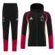 26/27 Belgium Black Hooded Windbreaker Tracksuit