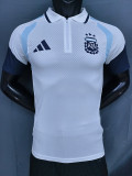 25/26 Argentina White Half Pull Player VersionTraining Shirts#(半拉球员版)