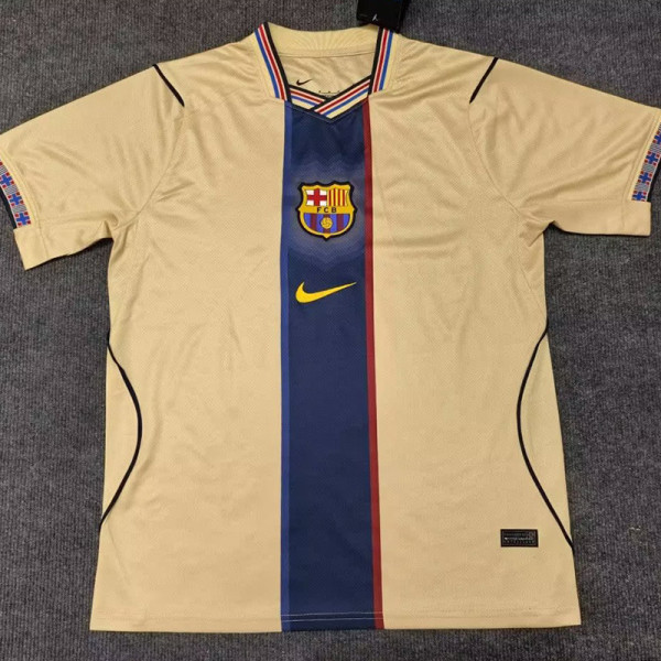 26/27 BAR Retro Edition Yellow Fans Soccer Jersey