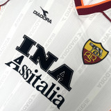 1999/2000 Roma Away Long Sleeve Retro Soccer Jersey