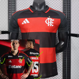 26/27 Flamengo Home Player Version Soccer Jersey(Print all sponsors)全广告