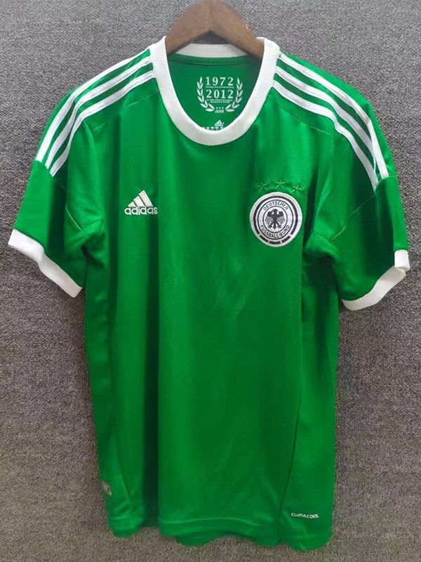 2012 Germany Green Retro Soccer Jersey