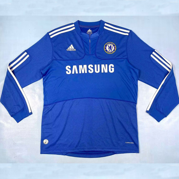 2009/2010 CHE Home Long Sleeve Retro Soccer Jersey